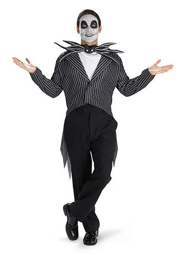 Vista 2 de Disfraz Jack Skellington para hombre Multicolor
