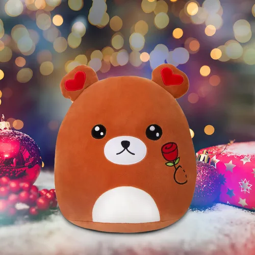 Vista 2 de Animales de peluche juguetes almohada oso lindo flor amor regalos 11