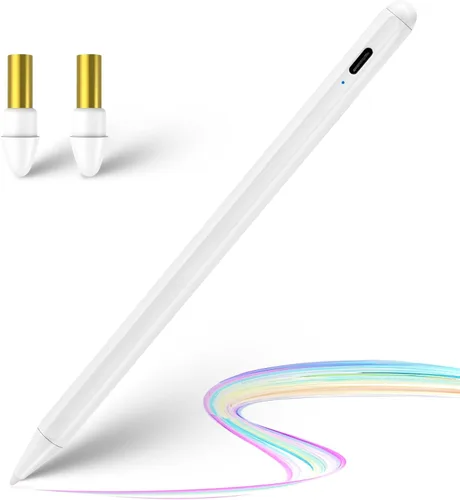 Vista 7 de iPad Pencil Pro - 2 lápices capacitivos de carga rápida para Apple iPad Pro 11 de 13 pulgadas M4, funciona para iPad Pro de 11 pulgadas, 12.9 Blanco