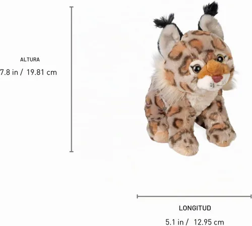 Vista 7 de Wild Republic Bobcat - Peluche de peluche, regalo para niños, abrazos, 8 pulgadas, multicolor