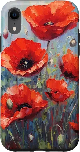 Vista 25 de Funda para iPhone 12/12 Pro Red Poppies Flowers In A Field