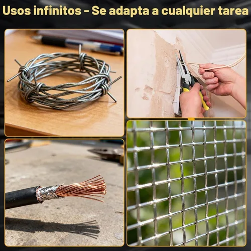 Vista 7 de Premium Alicates de Punta de Aguja de 8 Pulgadas, Alicates de Corte de Punta Larga de Acero de Servicio Pesado con Cortador de Alambre, Pinza