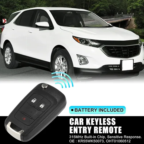 Vista 2 de X AUTOHAUX 2 unids 315MHz OHT01060512 Reemplazo inteligente de proximidad Inserto de proximidad sin llave llavero remoto para Chevy Equinox