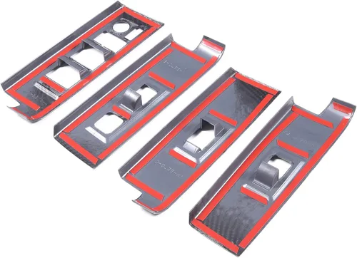 Vista 7 de Cubierta protectora para panel de botón de elevación de ventana de puerta de automóvil compatible con Toyot@Tundra/Sequoia 2022-2024, cubierta