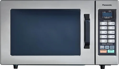 Vista 8 de Panasonic NE-1025F - Horno de microondas comercial y compacto para encimera de servicio ligero con temporizador electrónico de botón selector