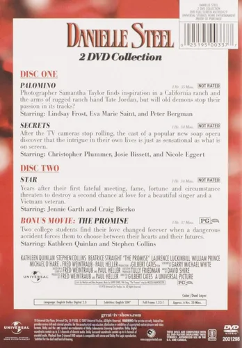 Vista 2 de Danielle Steel 2 DVD Collection (Palomino Secrets Star The Promise)
