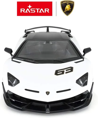 Vista 2 de RASTAR Coche de juguete Lamborghini 1:14 Lamborghini Aventador SVJ, modelo de control remoto, súper coche deportivo RC para carreras, para niños