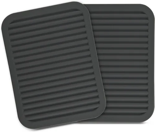 Vista 18 de Salvamanteles para platos, salvamanteles de silicona versátiles para cocina, tapete de platos y soporte para ollas para encimera, tapete resistente