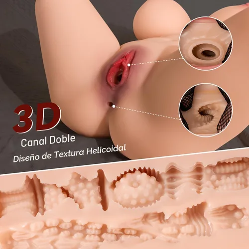 Vista 4 de Muñeca sexual femenina realista de tamaño real de 28 libras para hombres, juguetes realistas para adultos para hombres con pechos grandes suaves