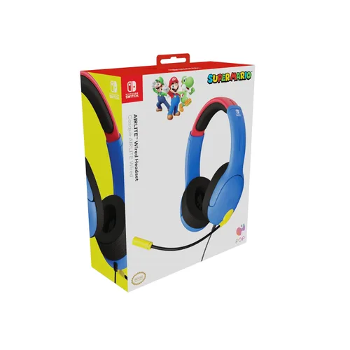 Vista 14 de PDP AIRLITE Headset with Mic for Nintendo SwitchLiteOLED - Mario Dash Blue