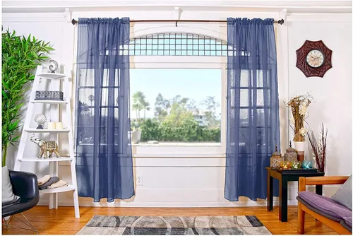 Vista 57 de All American Collection - cortinas Doli transparentes, 2 unidades Blanco