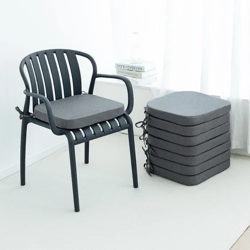 Vista 16 de Helios&Hestia Cojines para sillas de comedor de interior con lazos para cocina, cojines de asiento para exteriores con funda extraíble, parte Beige