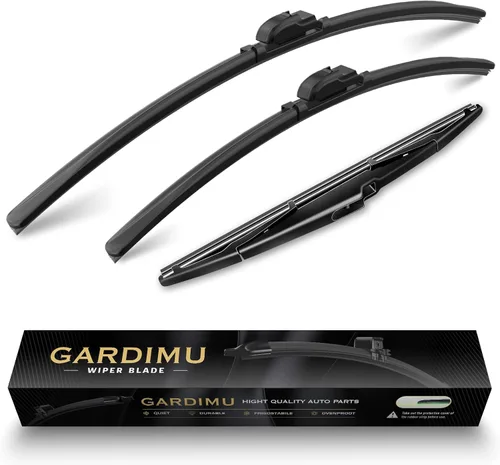 Vista 13 de Limpiaparabrisas delanteros para Hyundai Elantra 2002-2007, 20" 18" silenciosos y sin rastros, reemplazo de limpiaparabrisas para todo clima
