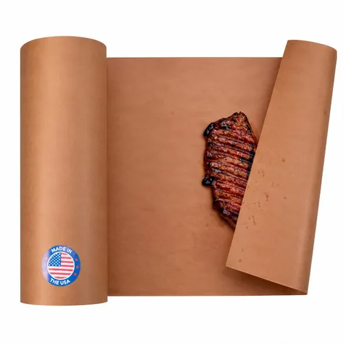Vista 13 de Papel de carnicero negro de 18 x 2160 pulgadas (180 pies) – Rollo de papel de carnicero natural hecho en Estados Unidos para carne y pescado, sin