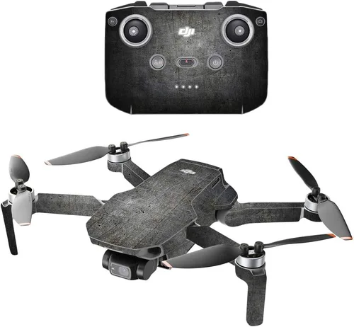 Vista 7 de MIGHTY SKINS Compatible con DJI Mini 2 Dron portátil – Pared negra Funda protectora de vinilo duradera y única Fácil de aplicar, quitar