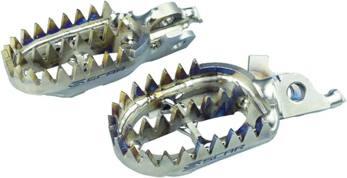 Vista 13 de SCAR - Estribos de Titanio Compatibles con KTM SX SXF XC XCF 16-22 EXC EXCF 17-23 XCW XCFW TPI 85 125 150 250 300 350 450 Husqvarna TC FC TX FX