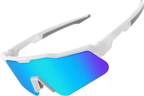 Vista 4 de FEISEDY Gafas de sol deportivas polarizadas para jóvenes, gafas de sol de ciclismo para niños, gafas de béisbol deportivas para niños y niñas de 8 a