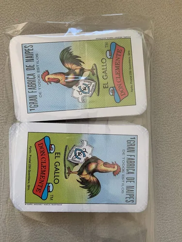 Vista 4 de Paquete de 2 Don Clemente Mexican Jumbo Loteria Set, 20 Tablas Grandes y 2 Barajas de Cartas Loteria Mexicana Jumbo Paquete de 20 Tablas