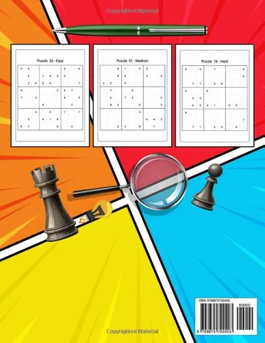 Vista 2 de Sudoku Puzzle Mastery Easy to Hard Puzzles for Adults Large Print Brain Games with Full Solutions