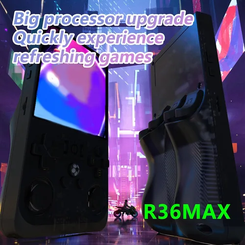 Vista 9 de R36MAX 4 pulgadas pantalla reproductor de juegos portátil 64 GB consola de vídeo 4000 mAh batería recargable consola reproductor de vídeo