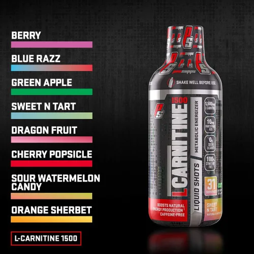 Vista 10 de PROSUPPS L-Carnitine 1500 inyecciones líquidas sin estimulantes para hombres y mujeres, bebida de entrenamiento energizante metabólico
