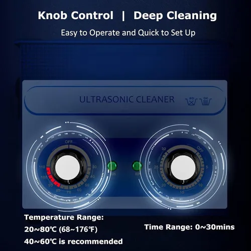Vista 4 de Ultra Heated Jewelry Cleaner - Powerful Ultrasonic Cleaner for Watches, Coins & Rings - Fast & Effective Cleaning Solution for Sparkling Shine &
