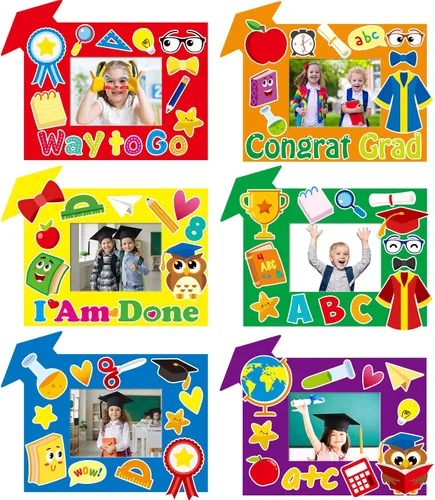 Vista 20 de chiazllta Paquete de 30 kits de manualidades para el día del padre para niños, marco de fotos del padre, arte de bricolaje, decoración de fiesta