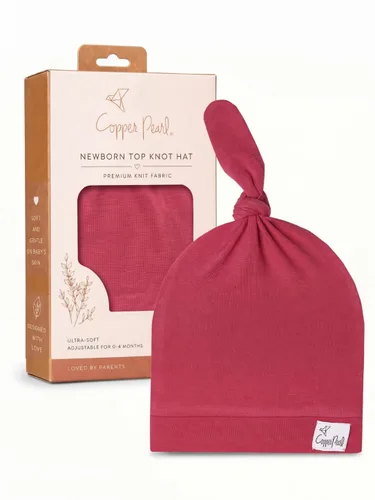 Vista 74 de Gorro de bebé con nudo superior elástico suave "Fern" por Copper Pearl