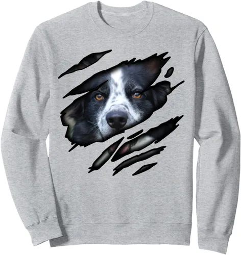 Vista 3 de Diseño de Border Collie in me, diseño de perro, sudadera de perro pedigree Negro