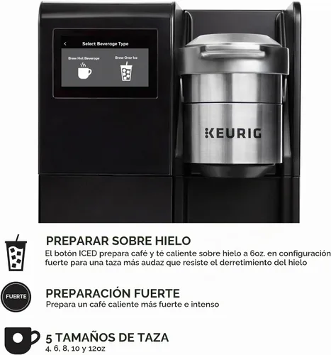 Vista 4 de Keurig K-3550 - Cafetera de una sola porción para grandes empresas, plomada