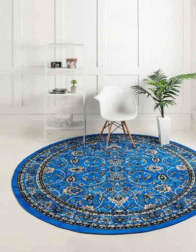 Vista 50 de Unique Loom Sialk Hill Collection - Alfombra de área Washington (6' 1" x 9' Rectángulo Burdeos/Crema)