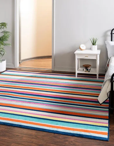 Vista 19 de Unique Loom Azalea Collection - Alfombra Glenn (Runner 2' 0" x 6' 0", amarillo/beige)