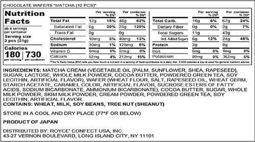 Vista 9 de Obleas de chocolate "Matcha" de ROYCE
