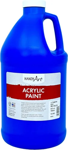 Vista 54 de Handy Art Pintura acrílica, juego de 12 colores, botellas de 16 onzas, acrílico líquido para estudiantes semibrillante, consistencia de flujo