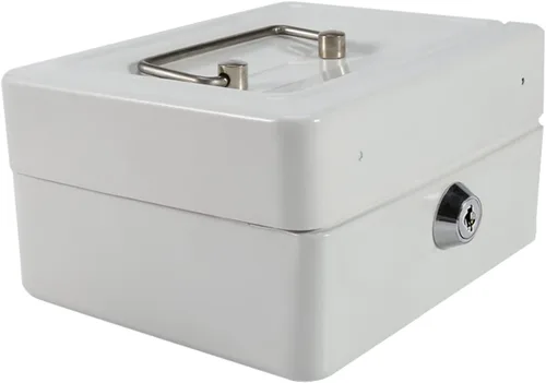 Vista 6 de Omabeta Mini caja para el hogar, 1 unidad, portátil, de acero, con cerradura para dinero en efectivo, tipo cerradura de llave, caja de seguridad