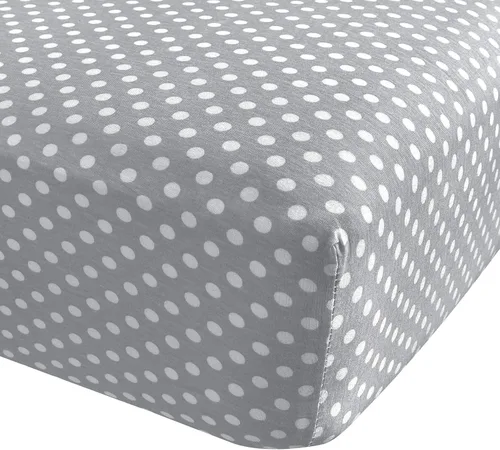 Vista 13 de Sábana ajustable de algodón tejido en jersey para cuna o cama para niño o niña, de Abstract