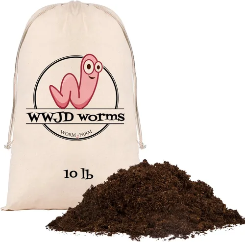 Vista 7 de Ropa de cama de gusanos de 3 libras para rastreadores nocturnos y meneadores rojos (gusanos no incluidos) - Ropa de cama de gusanos de vermicompost