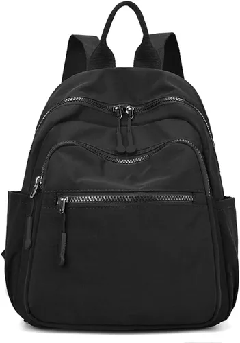 Vista 52 de Tanweibago Mini mochilas de nailon para mujer, mochilas pequeñas de 11L para mujer, mochila ligera casual para mujer, mochila de viaje de compras