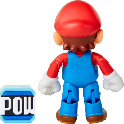 Vista 6 de Super Mario Figura de acción articulada coleccionable de Mario de 4 pulgadas con accesorio de prisionero de guerra