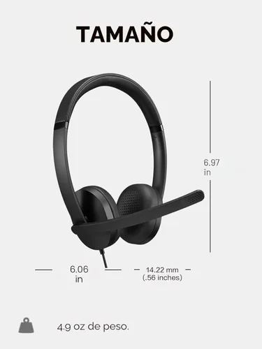 Vista 6 de Lenovo 115 Auriculares con cable estéreo USB-A/USB-C – Ligeros, con cancelación de ruido, caja de control en línea, adaptador USB-A a USB-C, diseño