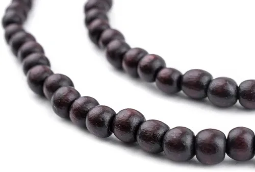 Vista 137 de TheBeadChest: cuentas de madera redondas naturales de 0.315 pulgadas, cuentas de madera sueltas espaciadoras para fabricar joyas, 4 tamaños