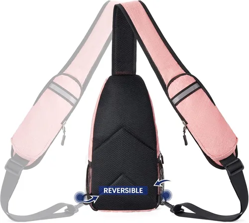 Vista 3 de BOSTANTEN Bolsa tipo bandolera, mochila cruzada con RFID, bolsa de hombro para hombres y mujeres, viajes, senderismo, casual