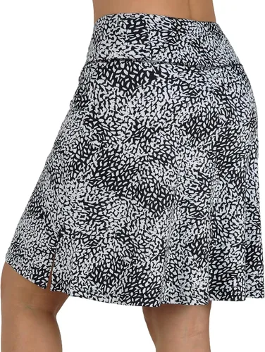 Vista 4 de beroy Faldas cortas para mujer, falda de 20 pulgadas hasta la rodilla para mujer, falda deportiva con pantalones cortos