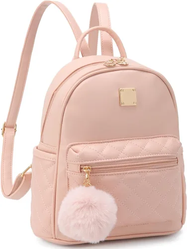 Vista 23 de Mini mochila de moda para niñas, bolso pequeño lindo de cuero a cuadros para mujer, mochilas pequeñas, Negro -, Mini mochila de moda para niñas