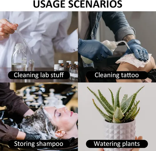 Vista 7 de Autdor Botella exprimible de 16.9 fl oz, 2 botellas de tatuaje de 16 onzas, botellas de plástico de seguridad para tatuajes de laboratorio