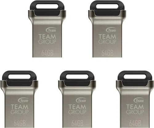 Vista 14 de TEAMGROUP C162 32GB USB 3.2 Gen 1 USB 3.1/3.0 Mini Fits Metal Lectura 100MB/s Flash Thumb Drive Almacenamiento de Datos Externo Memory Stick