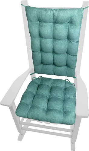 Vista 23 de Barnett Home Decor Bravo - Cojines para silla mecedora, relleno de espuma de látex, 16.5 x 18 pulgadas y cojín de respaldo de 21 x 16 pulgadas