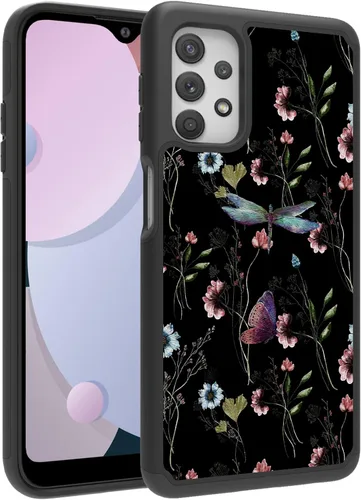 Vista 17 de Funda diseñada para Samsung Galaxy A32 (6.5 pulgadas), funda duradera para teléfono para niña bebé, negra, firmada para Galaxy A32 5G, funda Bebé