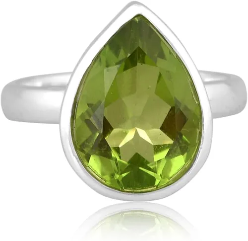 Vista 40 de PANOPLY Bio Pink Doublet Quartz Solid 925 Sterling Silver Ring for Women