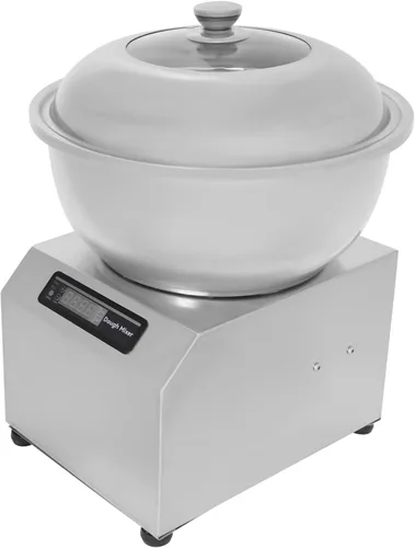 Vista 11 de Máquina de amasado de masa comercial 750 W Mezclador de masa en espiral eléctrico de alta resistencia 10.6QT Máquina mezcladora de harina de doble